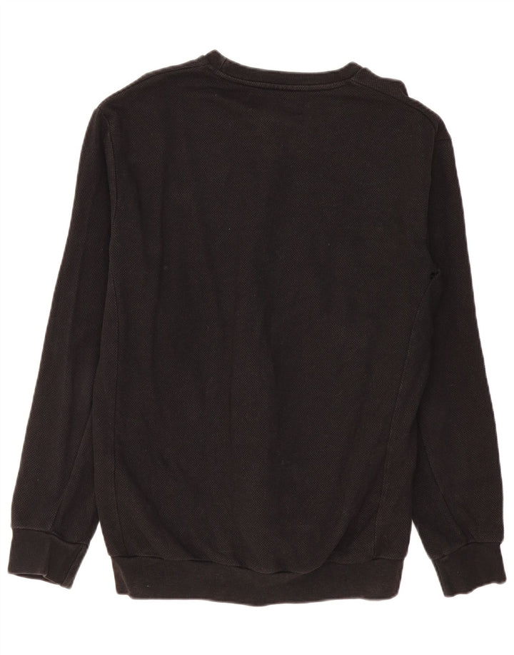 Zara moletom masculino jumper grande algodão preto