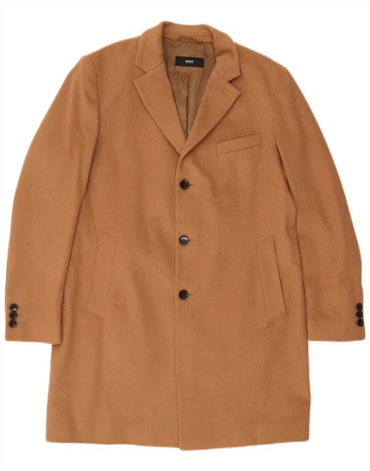 Sobretudo masculino Hugo Boss EU 56 3XL caxemira bege