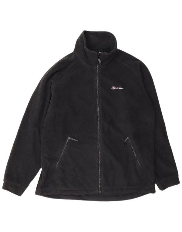 Jaqueta de lã masculina Berghaus UK 40 grande poliéster preto