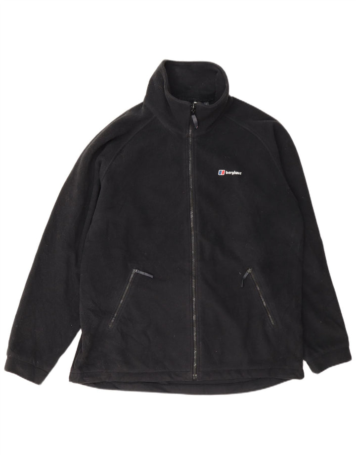 Jaqueta de lã masculina Berghaus UK 40 grande poliéster preto
