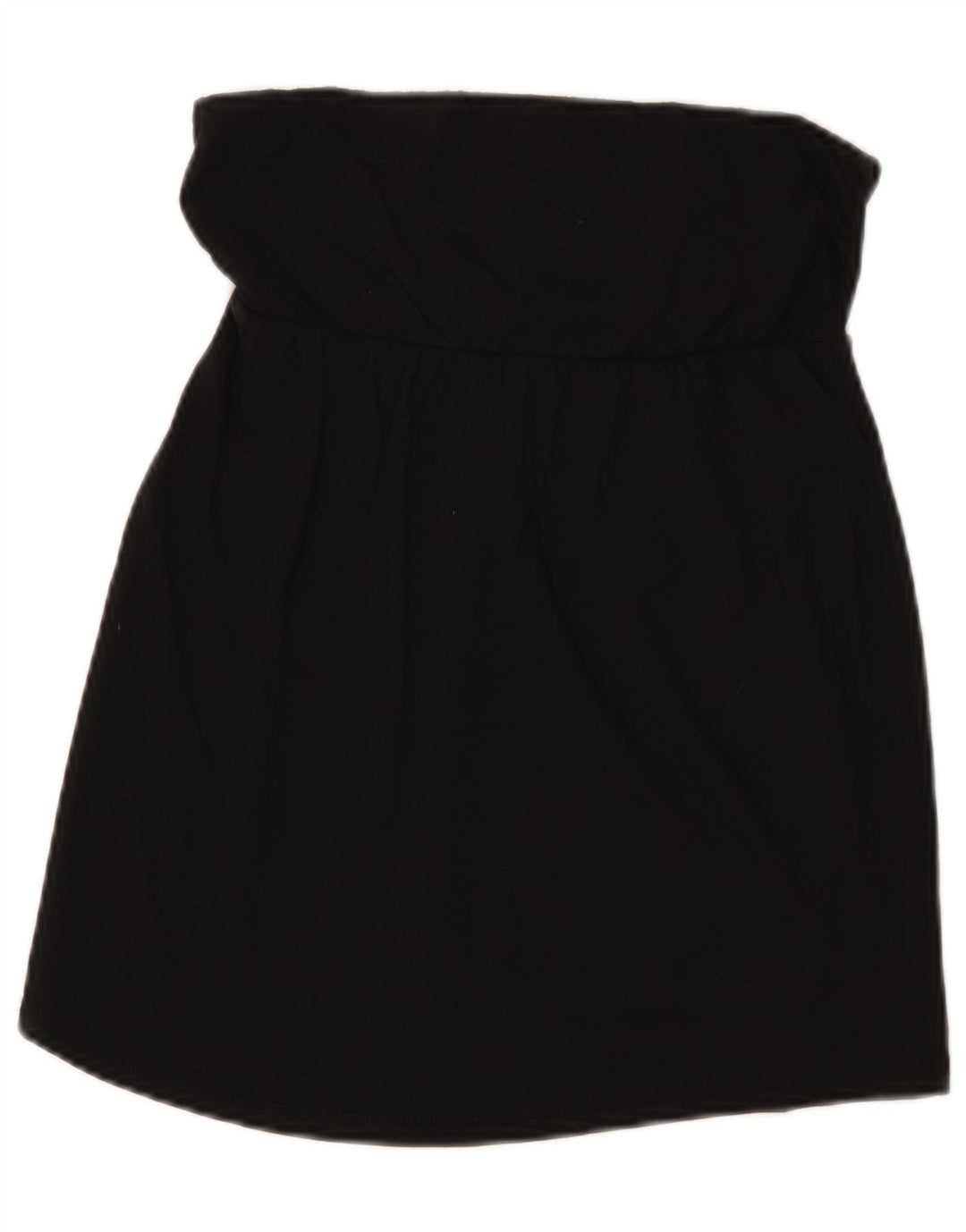 Benetton Crop Strapless Top Feminino Reino Unido 8 Pequeno Preto
