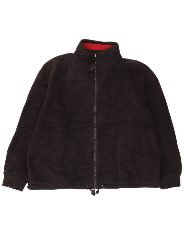 Jaqueta feminina Marks & Spencer St. Michael Fleece Reino Unido 16 grande preta