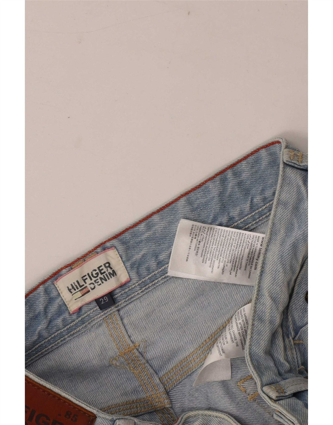 Shorts jeans masculino Tommy Hilfiger regular W29 algodão azul médio