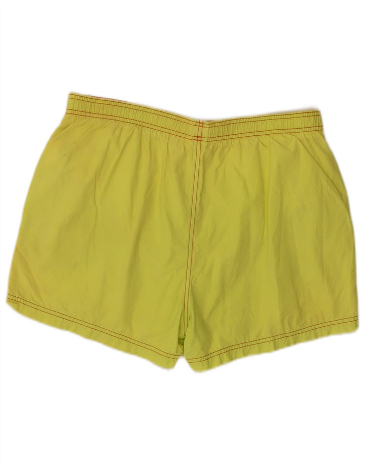 Shorts de natação masculino Reebok grande poliéster amarelo