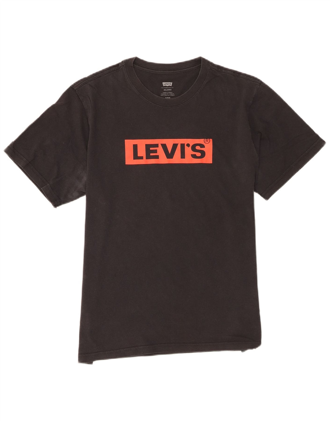 Camiseta masculina Levi's Relaxed Fit Graphic Top Médio Algodão Preto