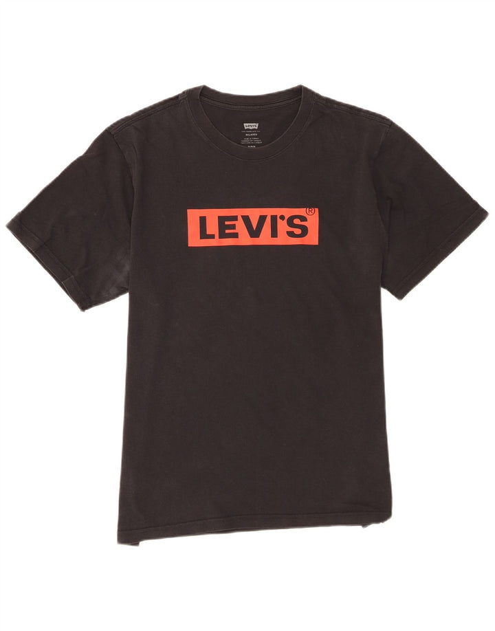Camiseta masculina Levi's Relaxed Fit Graphic Top Médio Algodão Preto