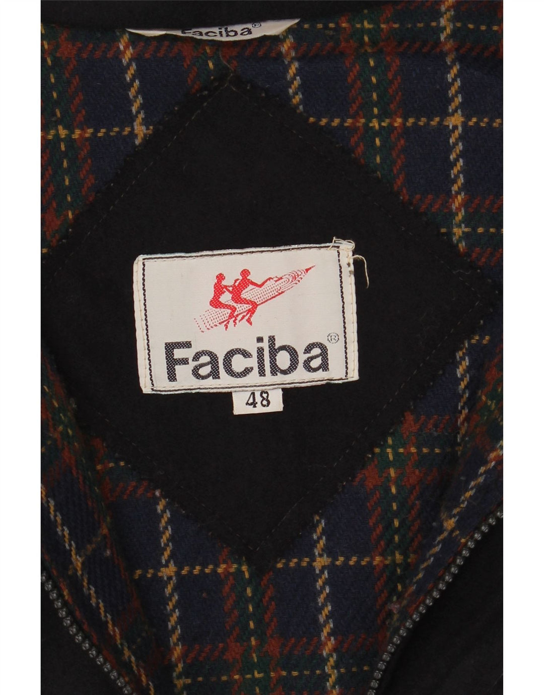 Jaqueta corta-vento masculina Faciba IT 48 lã azul marinho médio