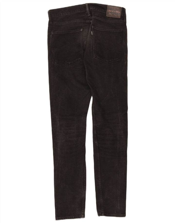Jeans feminino Levi's Line 8 Slim W30 L34 algodão preto