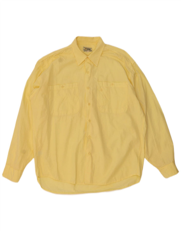 Camisa masculina POP 84 grande algodão amarelo