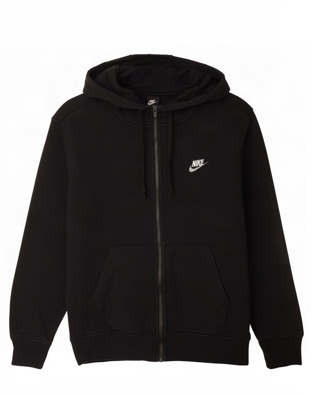 Suéter Nike masculino com capuz e zíper médio preto