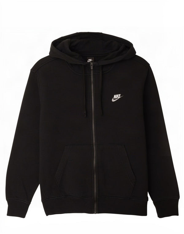 Suéter Nike masculino com capuz e zíper médio preto