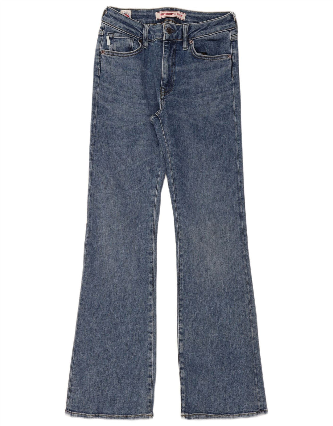 Calça jeans feminina Superdry Bootcut W28 L31 azul algodão