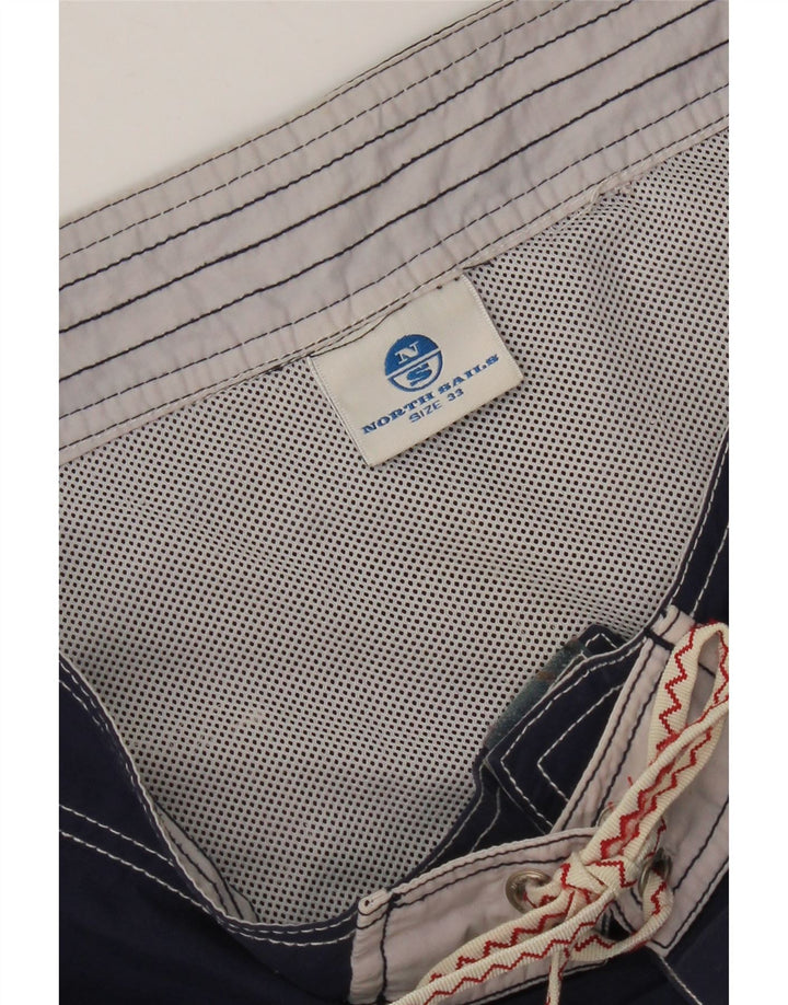 NORTH SAILS Shorts de natação masculino gráfico azul médio