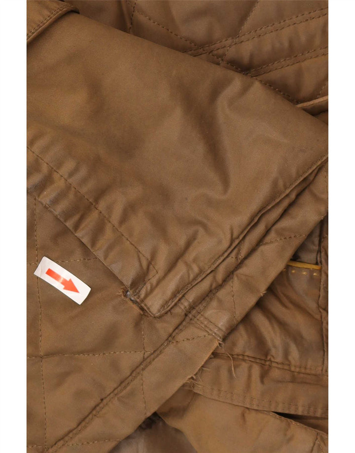 Jaqueta utilitária masculina Massimo Dutti Reino Unido 40 grande marrom nylon