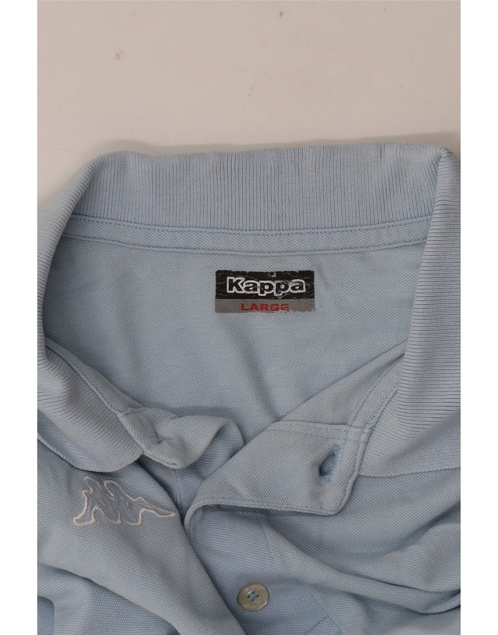 Camisa polo masculina Kappa grande azul