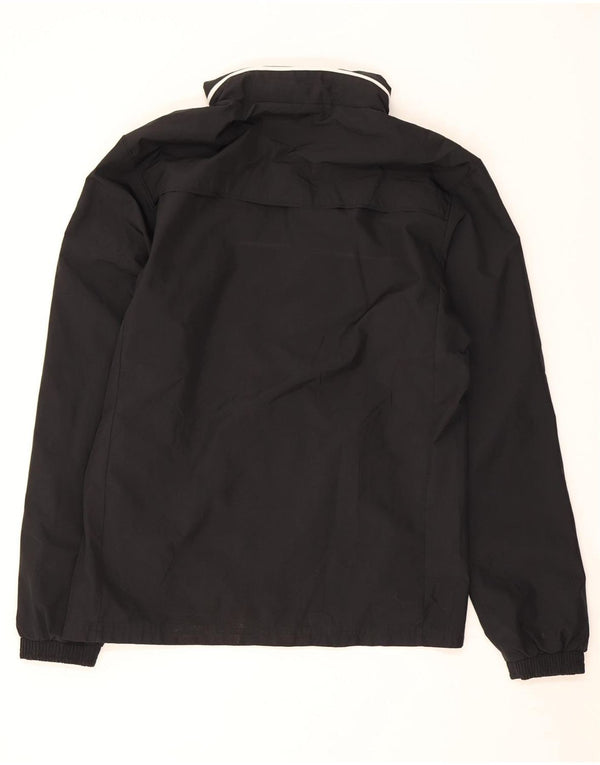 Jaqueta masculina Adidas Watford com capuz e jaqueta pequena de poliéster preto