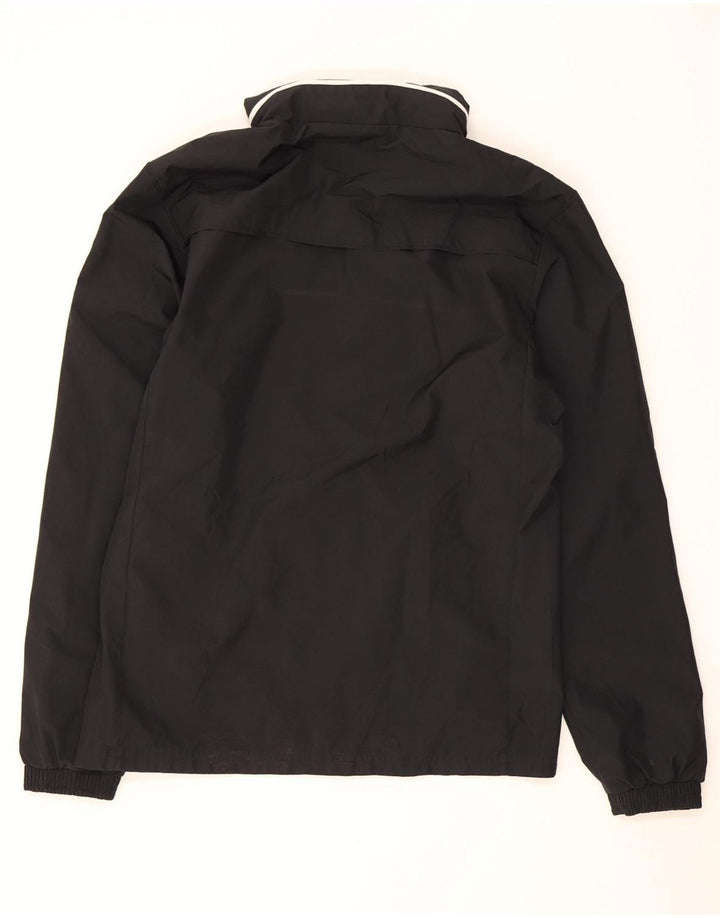 Jaqueta masculina Adidas Watford com capuz e jaqueta pequena de poliéster preto