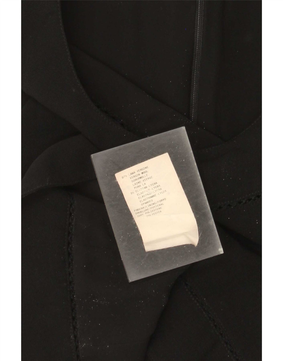 Top feminino Emporio Armani cropped IT 46 grande lã preta