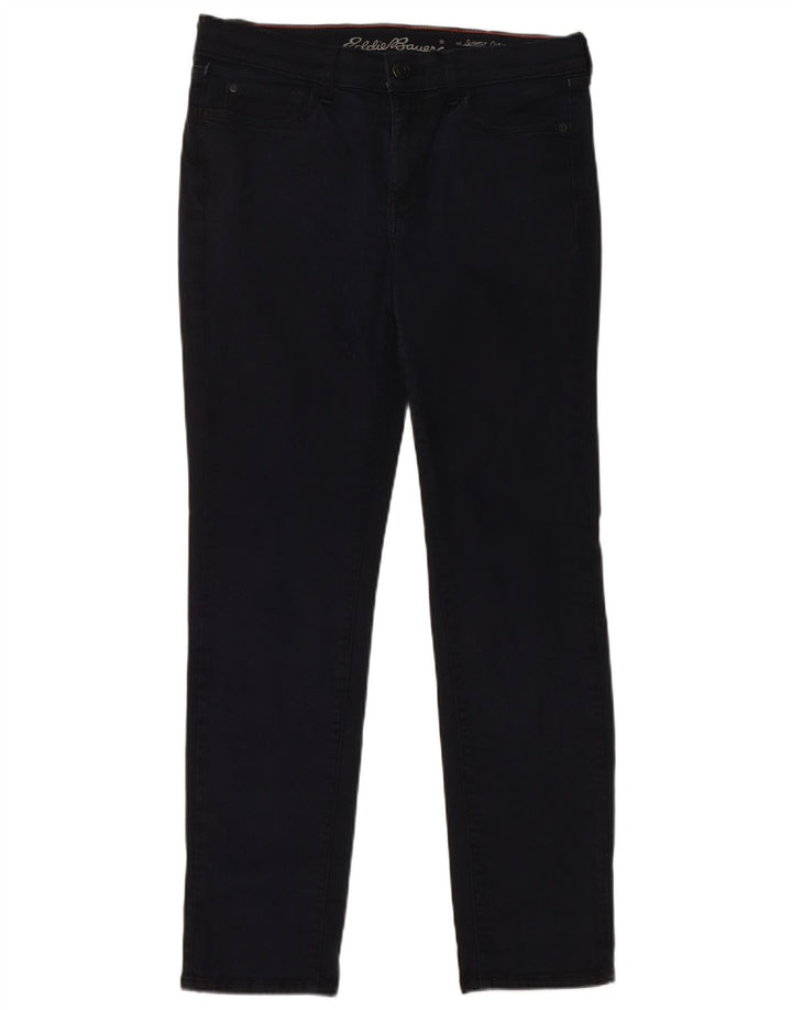 Eddie Bauer Jeans Slim Feminino US 6 Médio W30 L29 Algodão Azul Marinho