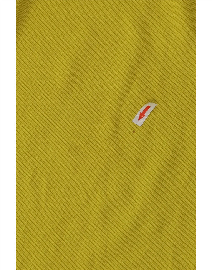 Camisa polo masculina Tommy Bahama de algodão amarelo médio