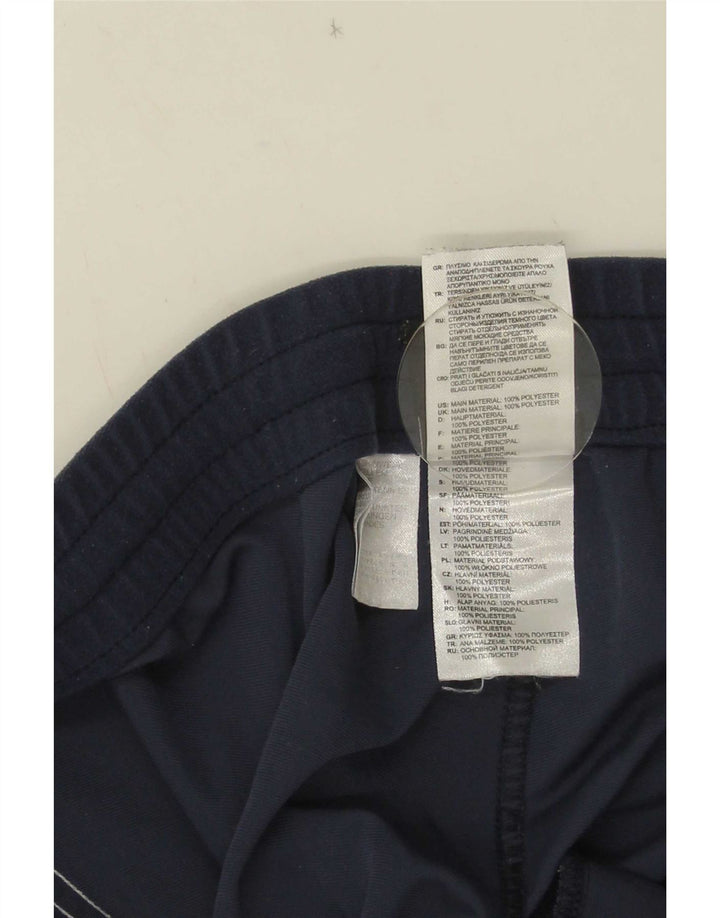 Calça de treino masculina Adidas Joggers médio azul marinho colorblock