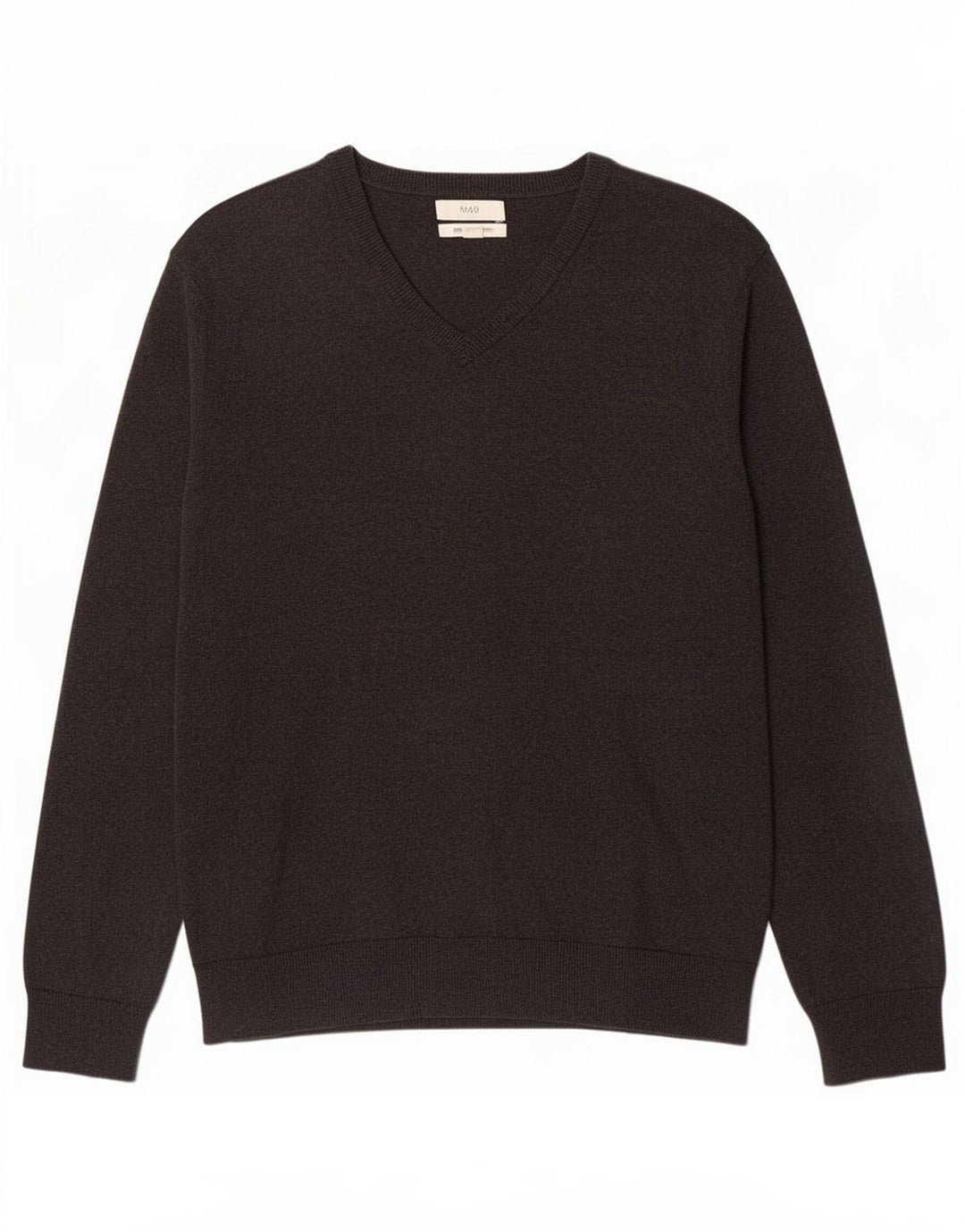 Suéter masculino Marks & Spencer com decote em V XL algodão cinza