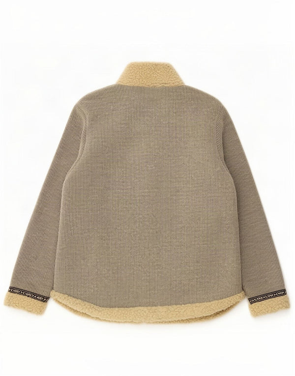Jaqueta Sherpa masculina Lapponia UK 42 XL poliéster geométrico cinza