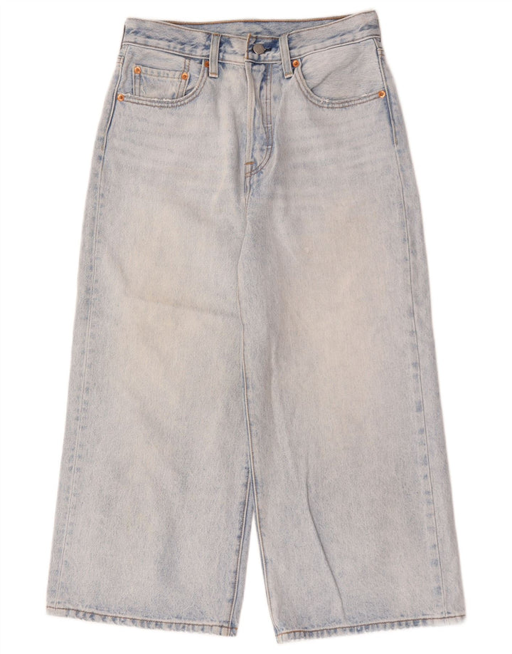Jeans feminino LEVI'S com perna larga W27 L23 algodão azul