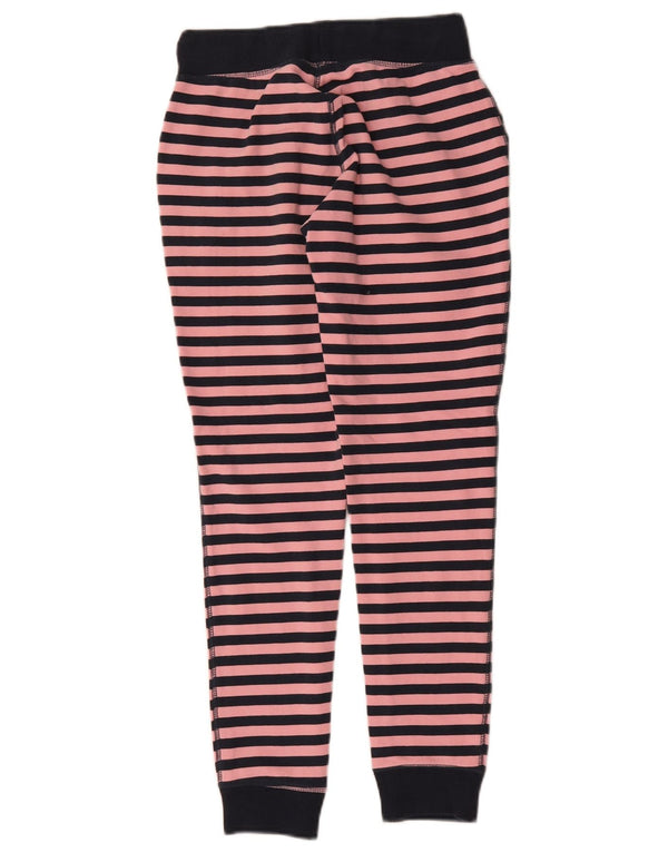 Calça de treino feminina Jack Wills Joggers Reino Unido 6 XS algodão listrado rosa