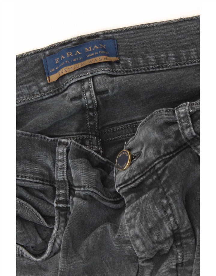Zara Jeans Skinny Masculino EU 40 Médio W31 L31 Cinza