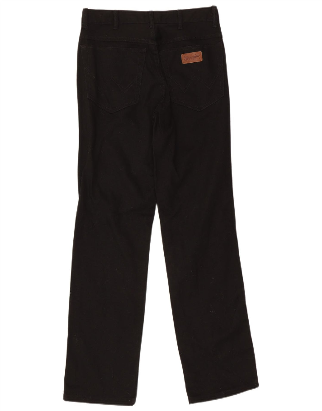 Wrangler Mens Straight Jeans W30 L31 Algodão Preto