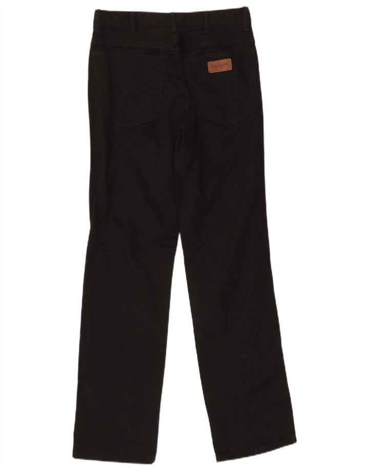 Wrangler Mens Straight Jeans W30 L31 Algodão Preto