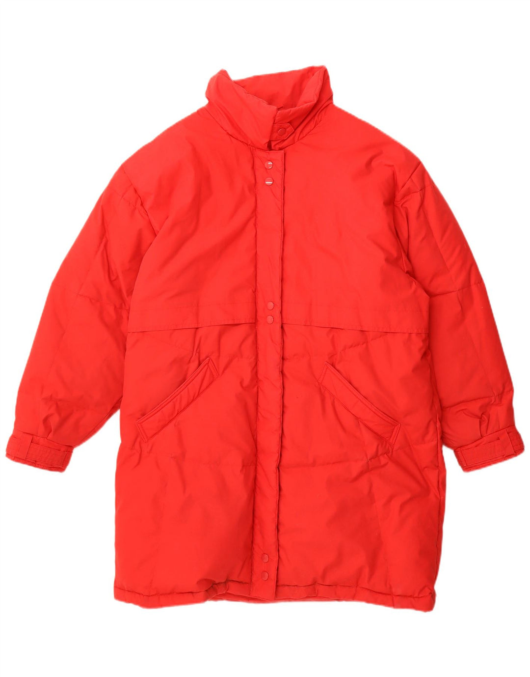 Casaco acolchoado de grandes dimensões das mulheres do vintage poliéster vermelho pequeno UE 36/38