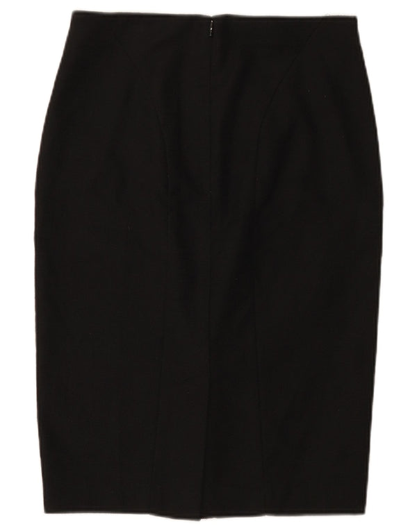 Saia lápis feminina Polo Ralph Lauren EUA 2 XS W28 algodão preto