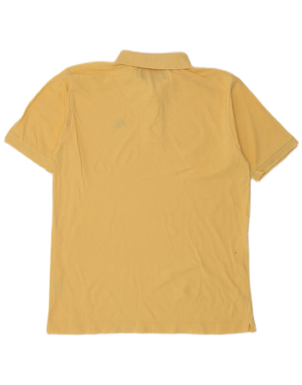 Camisa polo masculina Kappa algodão amarelo médio