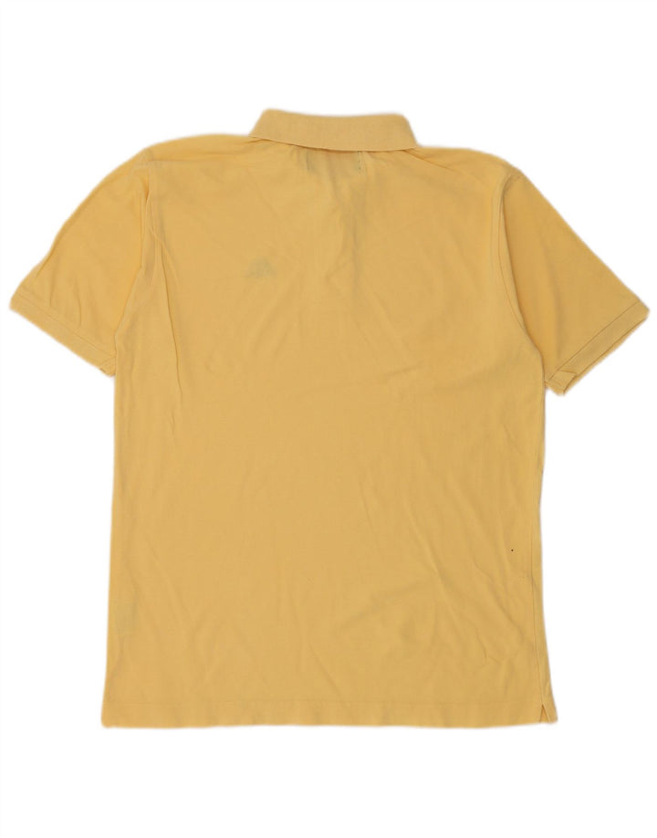 Camisa polo masculina Kappa algodão amarelo médio
