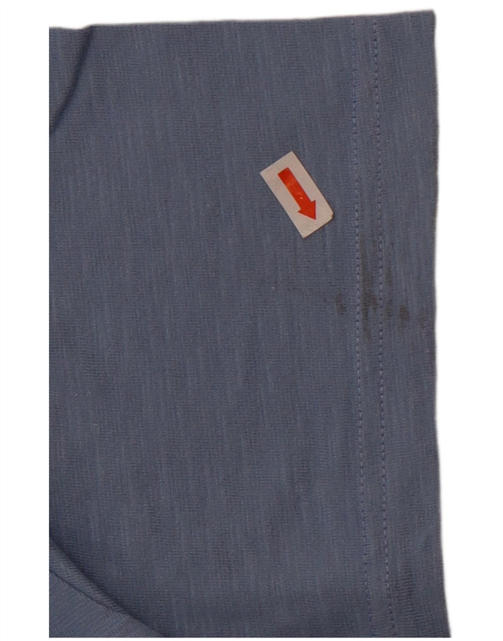 Camiseta gráfica masculina FAT FACE Top XL algodão manchado azul