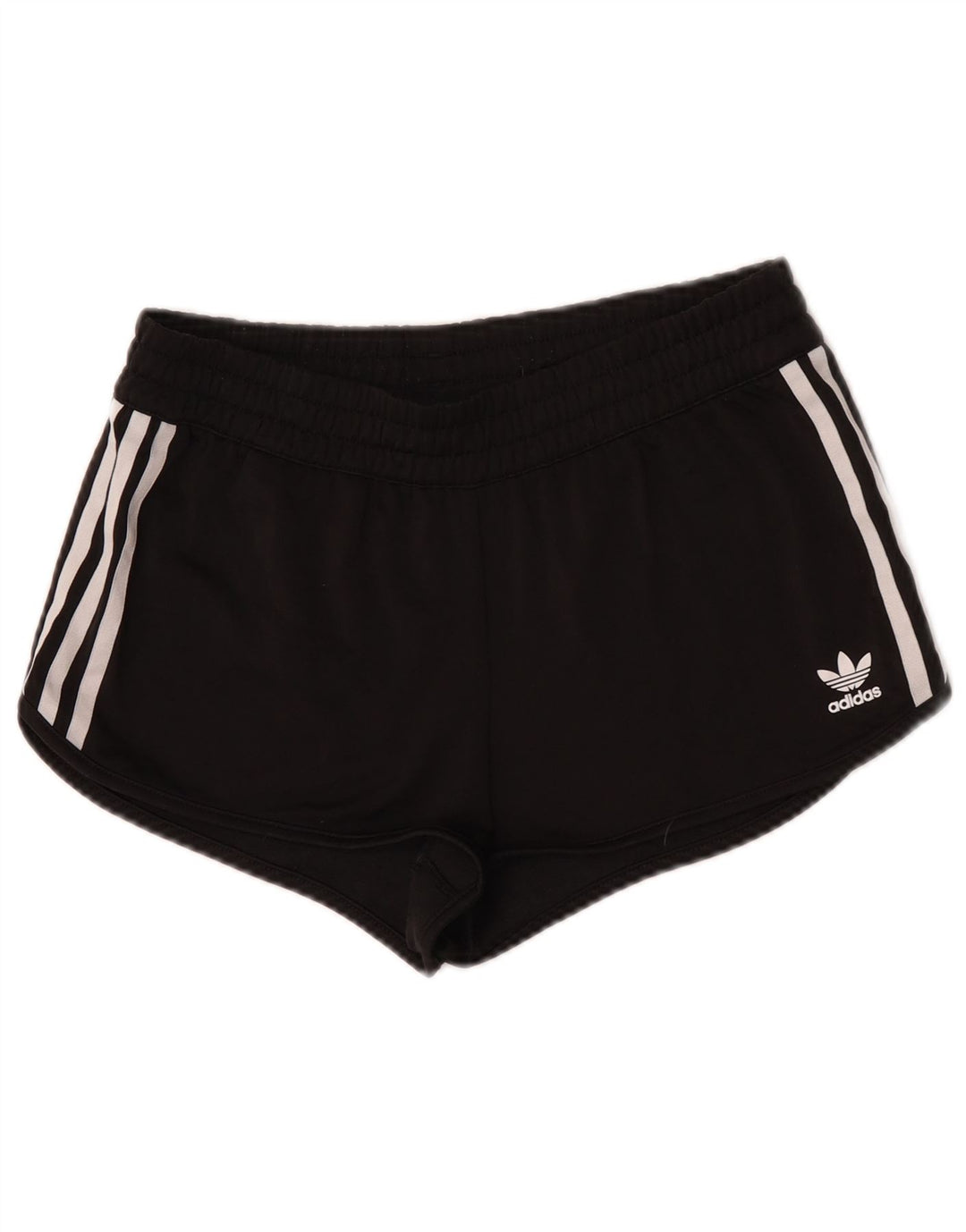 Shorts esportivos femininos Adidas UK 12 médio preto colorblock poliéster