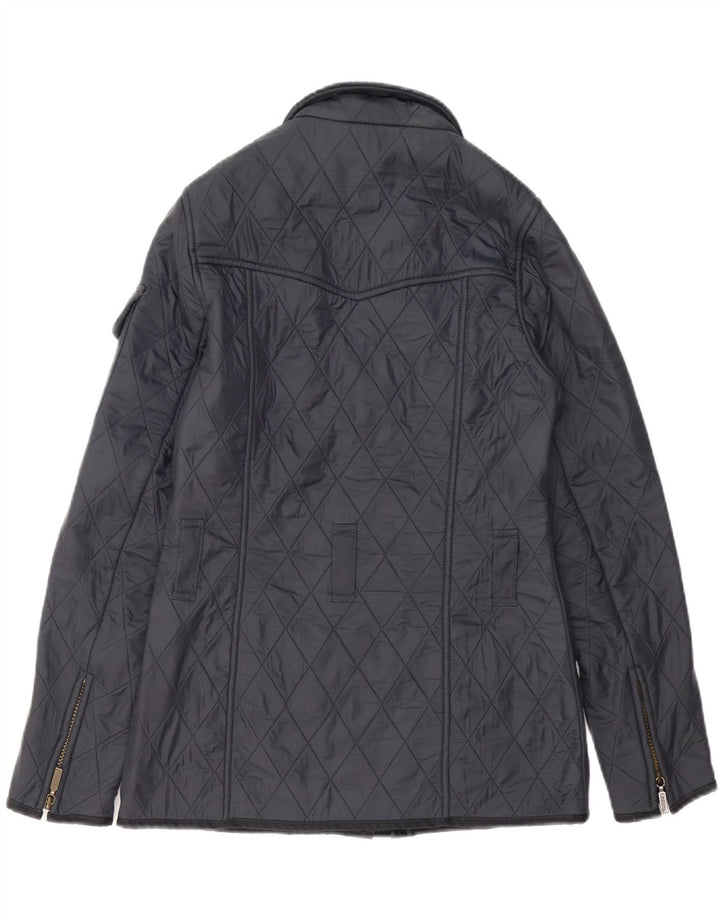 Jaqueta acolchoada feminina Barbour UK 8 pequena azul marinho