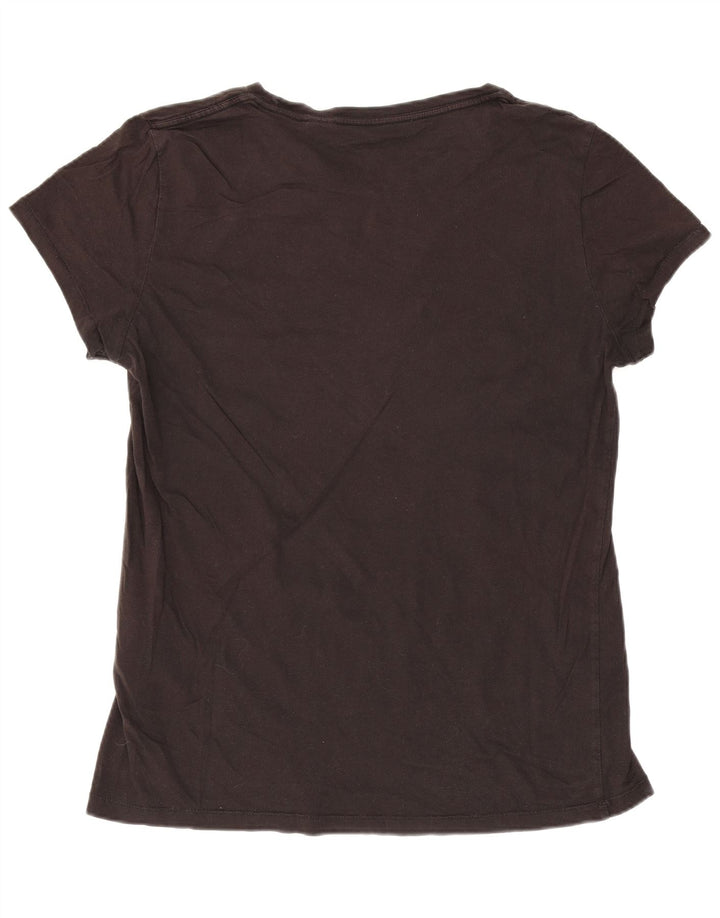 Camiseta feminina gráfica Levi's UK 14 grande preta