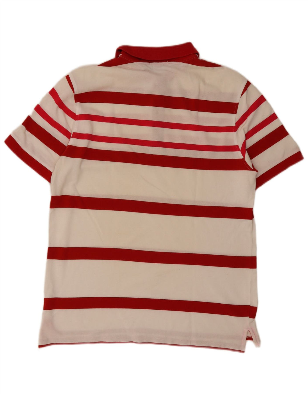 Camisa pólo masculina Sergio Tacchini grande algodão listrado vermelho