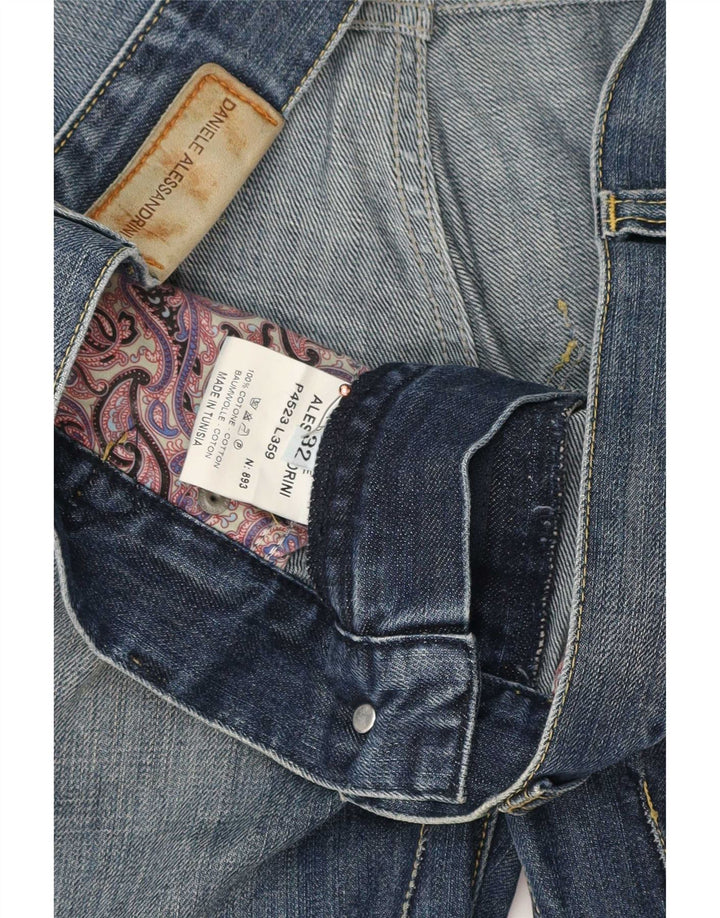 Daniele Alessandrini Shorts jeans masculino W32 algodão azul médio