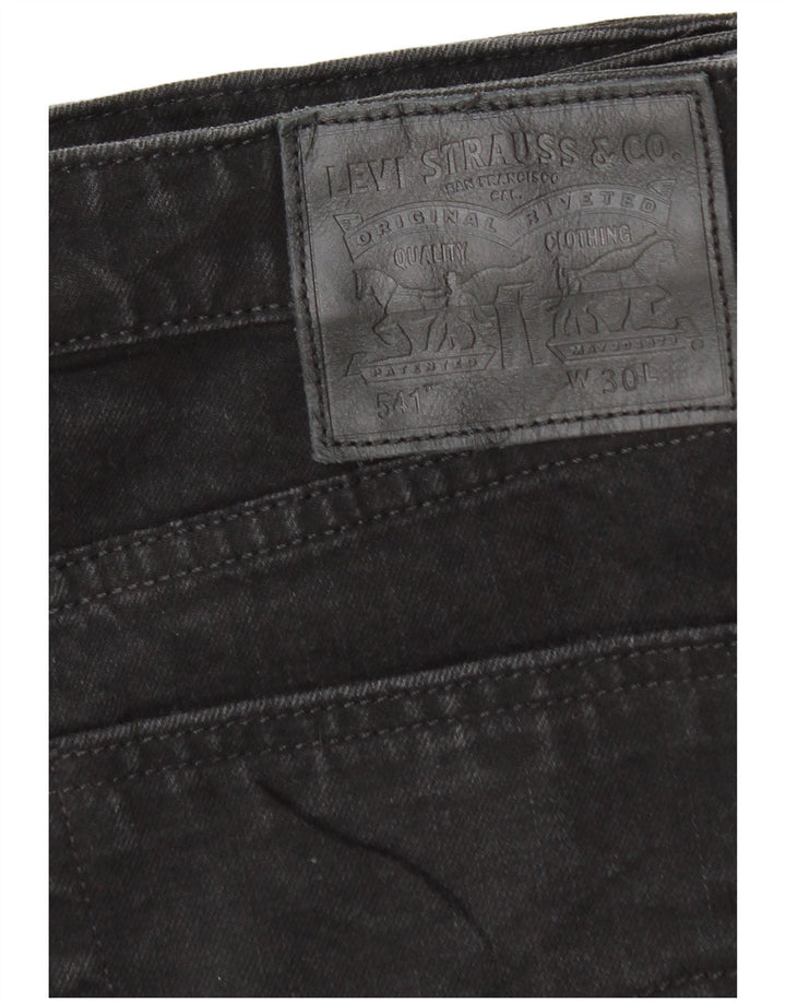 LEVI'S Masculino 541 Shorts Jeans W30 Médio Algodão Preto