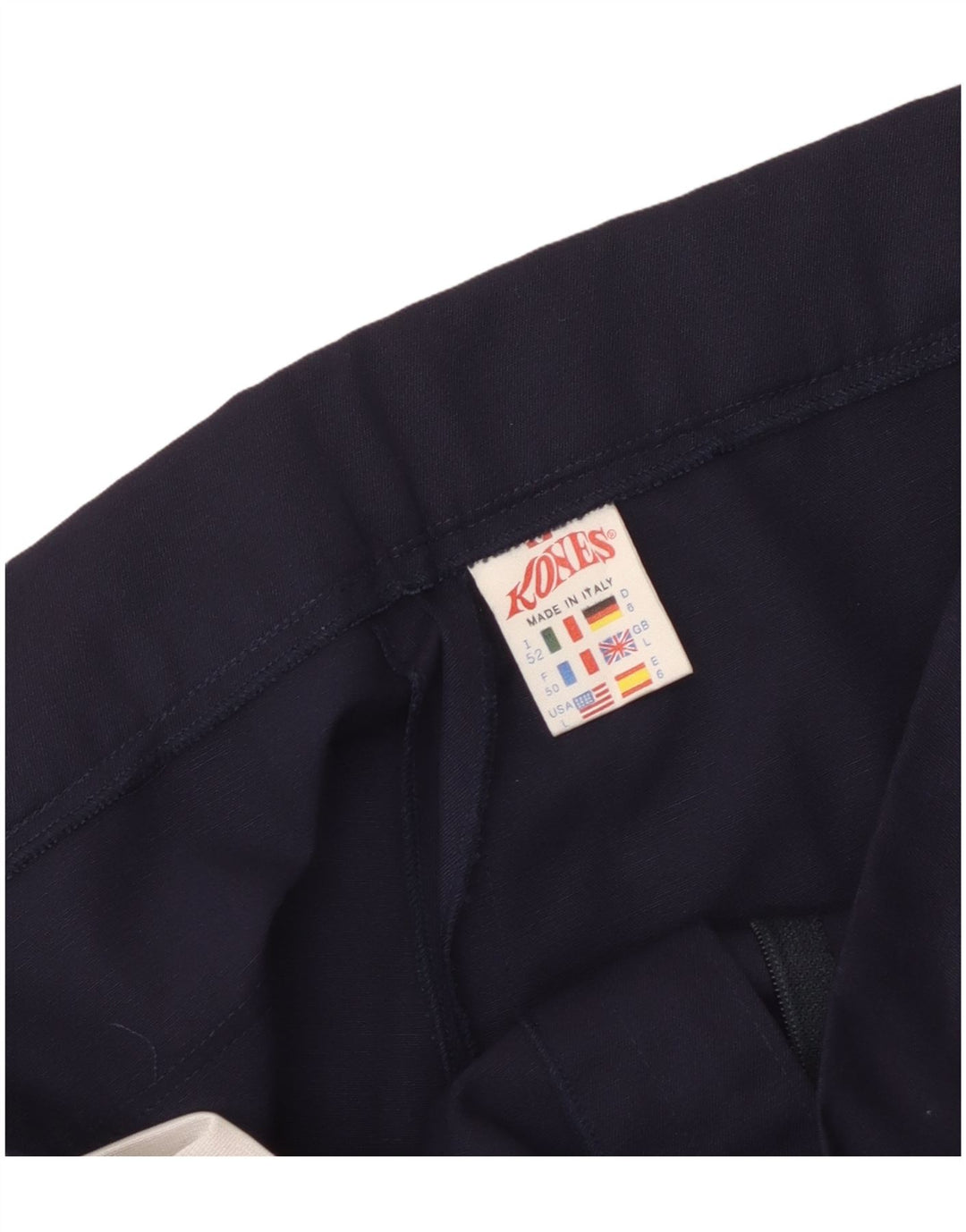 Shorts Chino Masculino Vintage Grande W36 Poliéster Azul Marinho