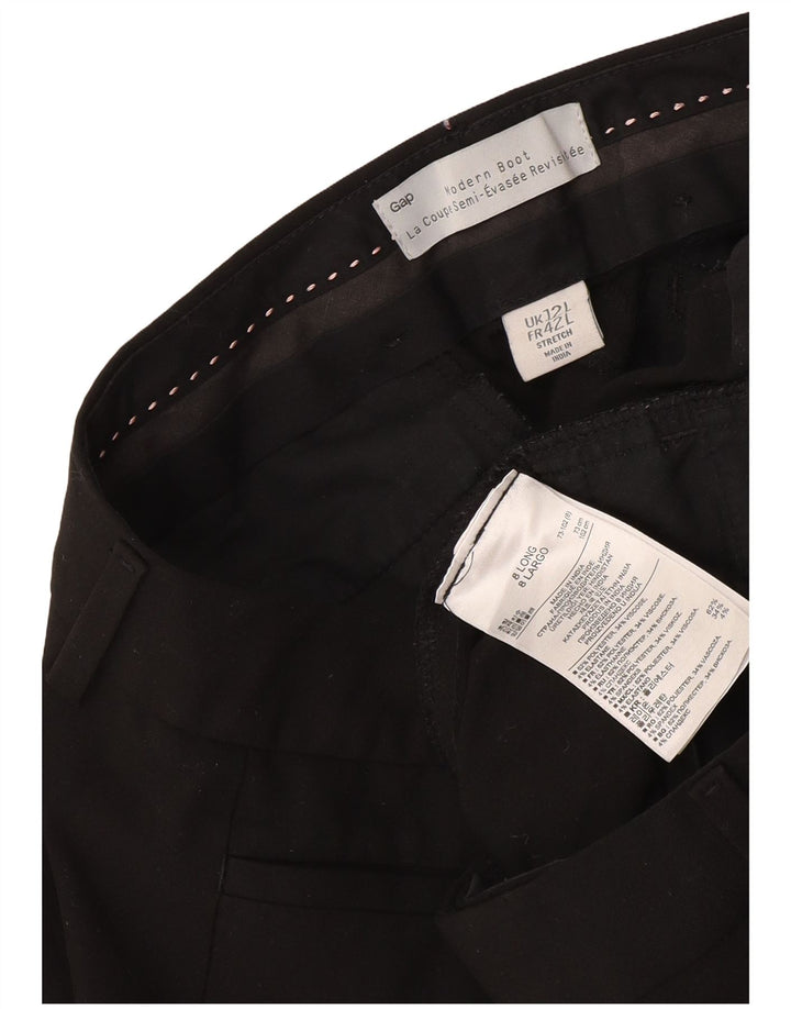 Calça feminina Gap Modern Bootcut Suit Reino Unido 12 Médio W34 L34 Preta