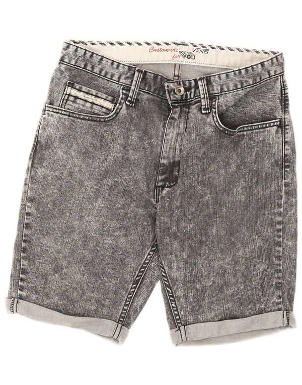 Shorts feminino Vans Acid Wash Denim W28 cinza médio