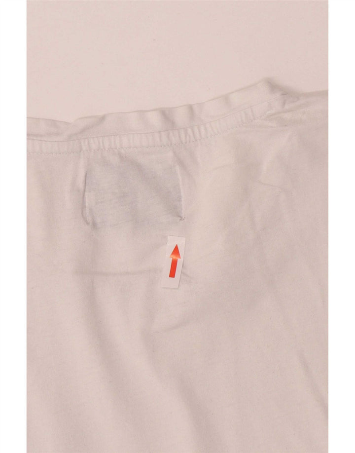 Camiseta masculina Calvin Klein Jeans manga curta regular top médio branco