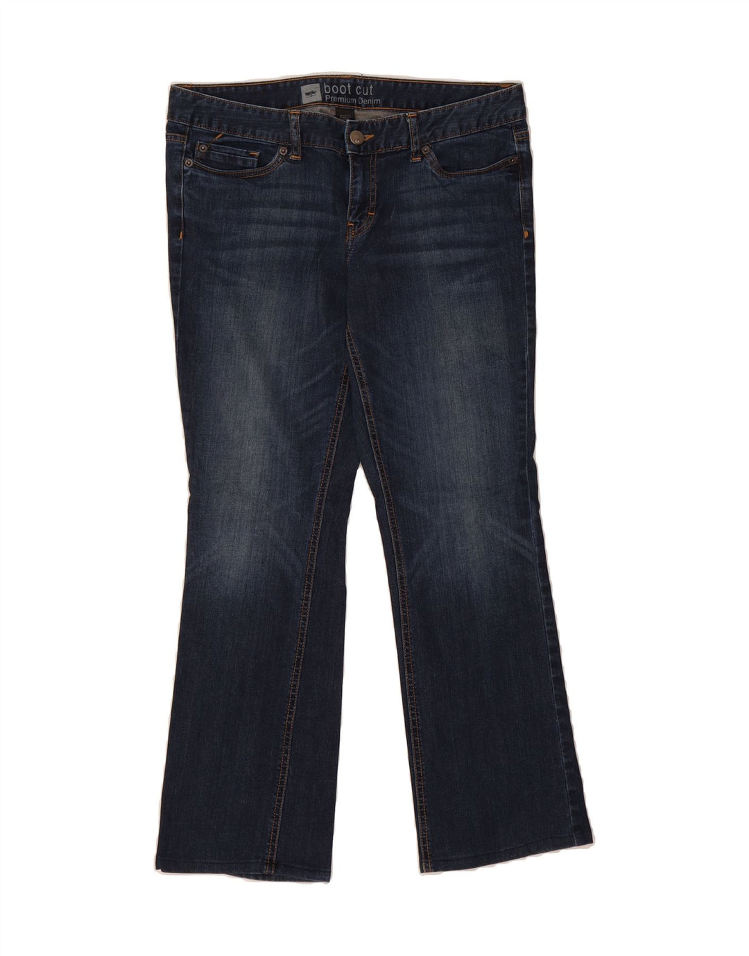 MOSSIMO Womens Bootcut Jeans US 12 Large W36 L29 Navy Blue Cotton Vintage Mossimo and Second-Hand Mossimo from Messina Hembry 