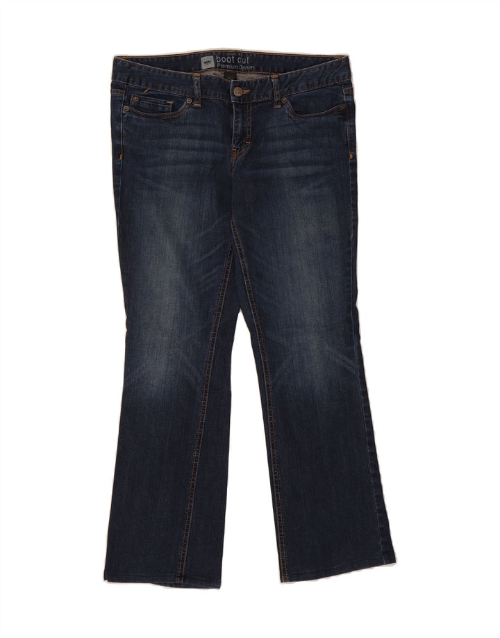 MOSSIMO Womens Bootcut Jeans US 12 Large W36 L29 Navy Blue Cotton Vintage Mossimo and Second-Hand Mossimo from Messina Hembry 