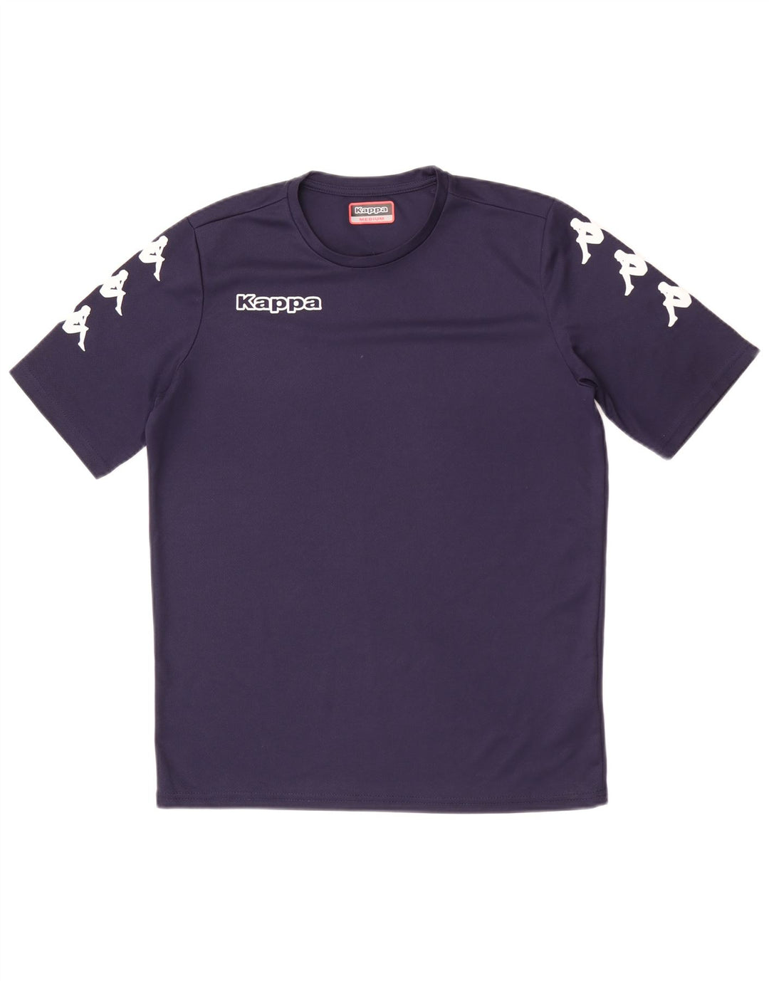 Camiseta gráfica masculina Kappa Top médio azul marinho poliéster